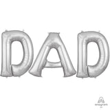 Foil Balloon DAD Letters Kit 34 Inch