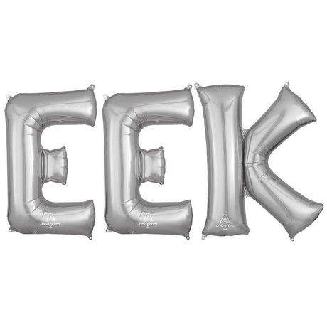 Foil Balloon EEK Letters Kit