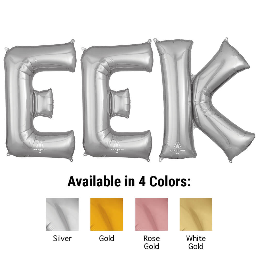 Foil Balloon EEK Letters Kit