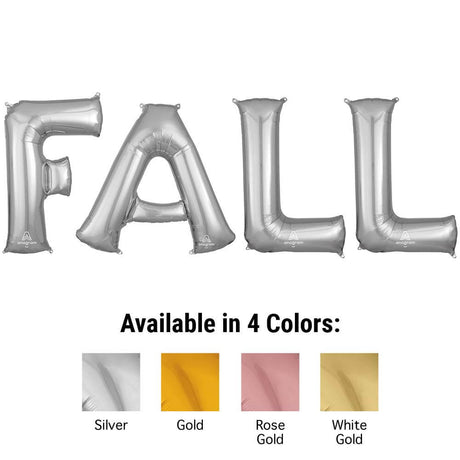 Foil Balloon FALL Letters Kit