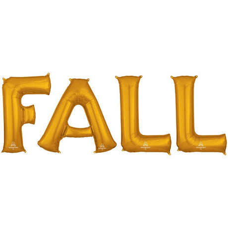 Foil Balloon FALL Letters Kit