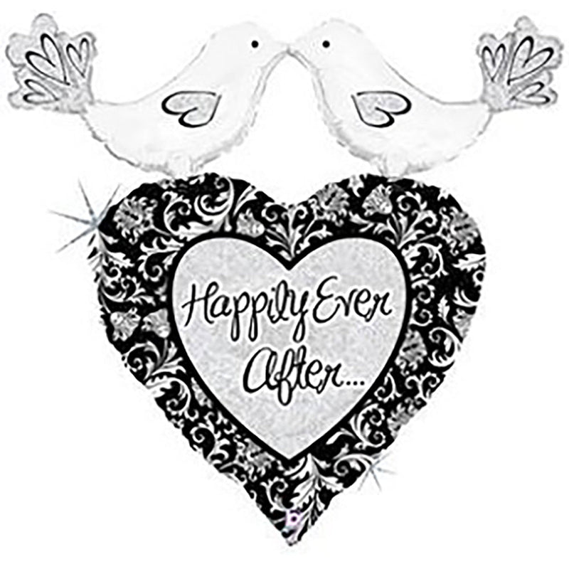 Foil Balloon HAPPILY EVER AFTER 34 Inch