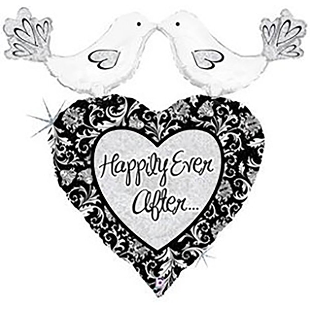 Foil Balloon HAPPILY EVER AFTER 34 Inch