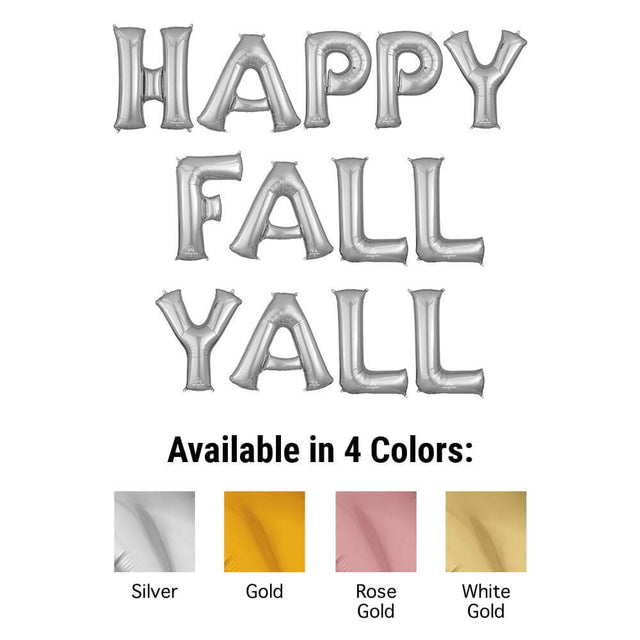 Foil Balloon Happy Fall Yall Letters Kit