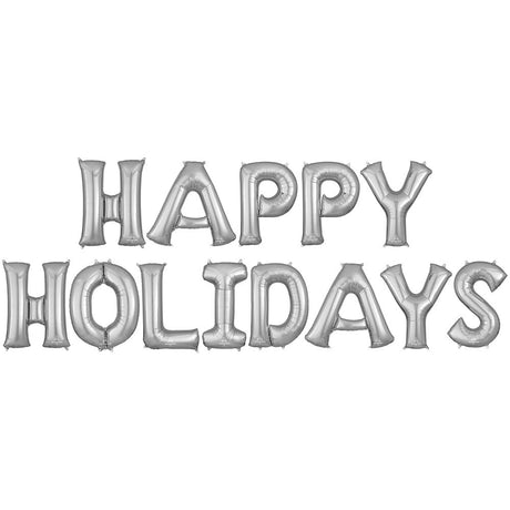 Foil Balloon Happy Holidays Letters Kit
