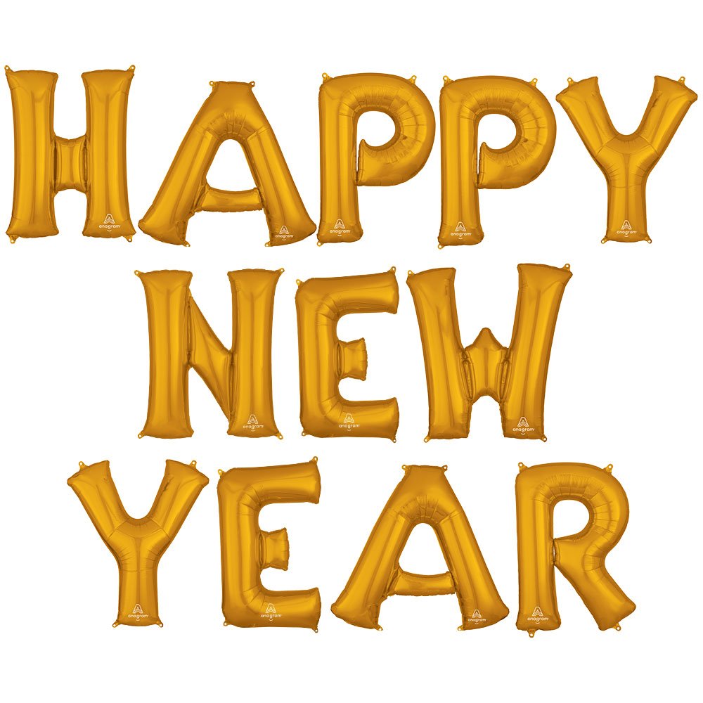 Foil Balloon Happy New Year Letters Kit