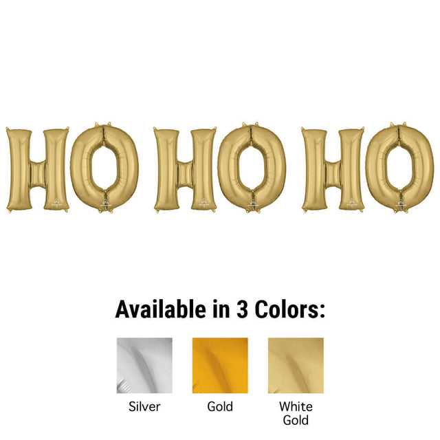 Foil Balloon HO HO HO Letters Kit