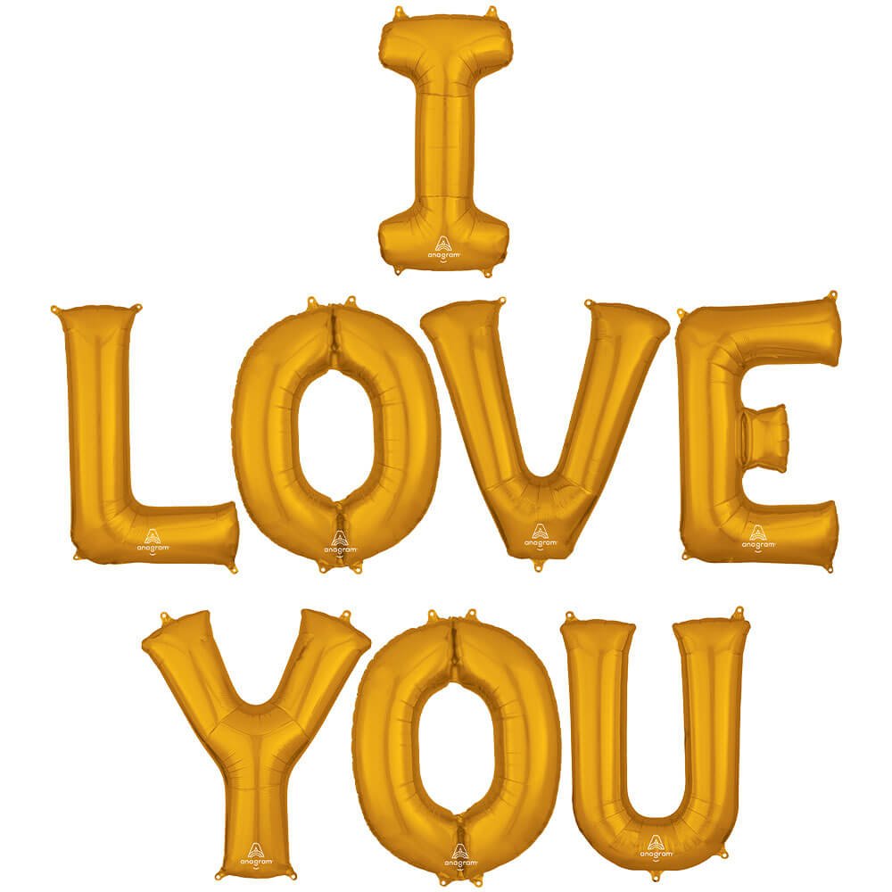 Foil Balloon I Love You Letters Kit