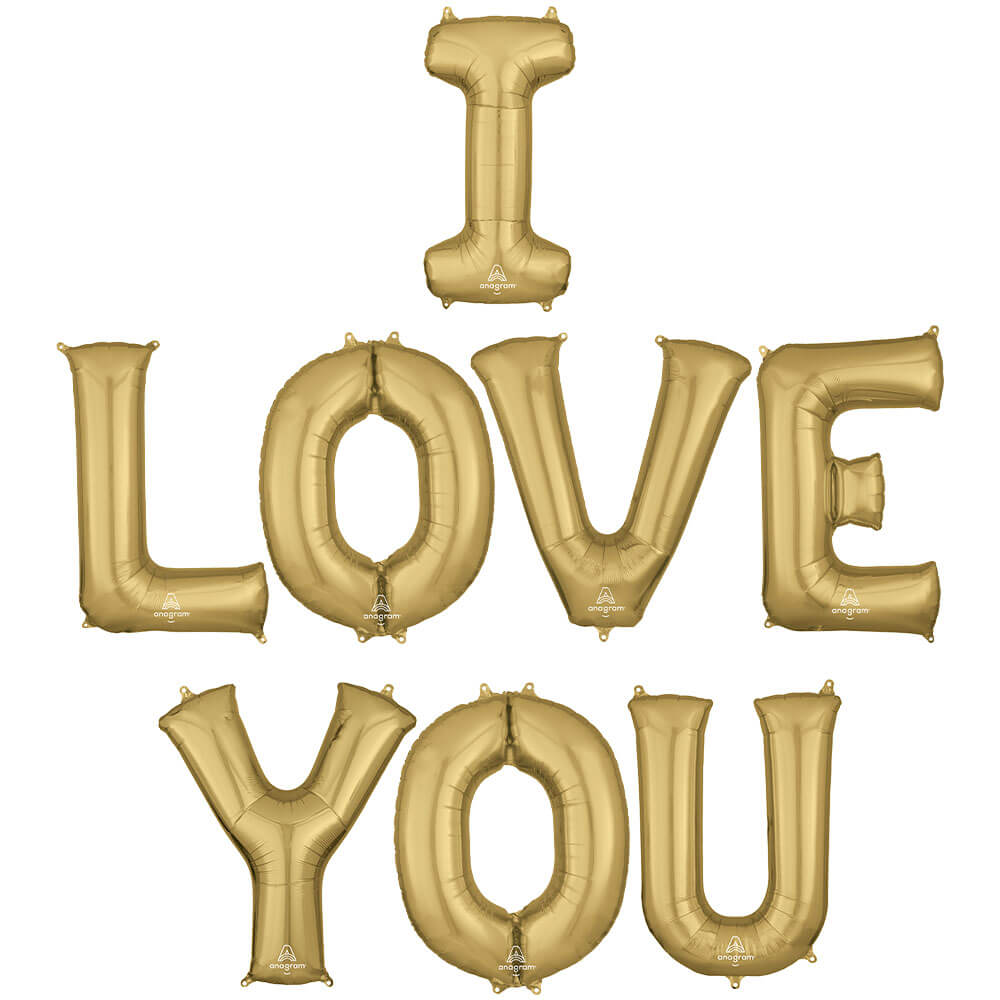 Foil Balloon I Love You Letters Kit