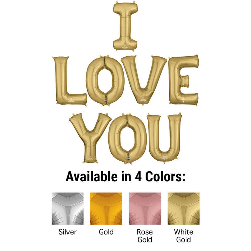 Foil Balloon I Love You Letters Kit