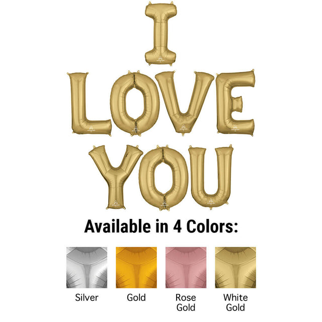 Foil Balloon I Love You Letters Kit