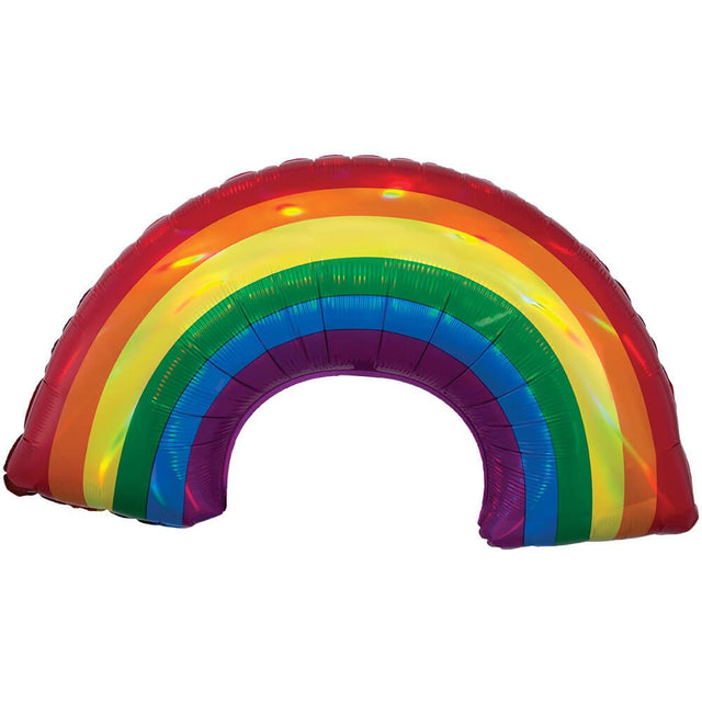 Rainbow Foil Balloon 34 Inch Iridescent