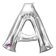 34 Inch Letter A Silver Foil Balloon