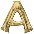 Foil Letter A Balloon White Gold