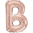 Foil Balloon Letter B Rose Gold