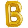 Foil Balloon Letter B Gold 34 Inch