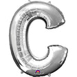 Letter C Silver Foil Balloon