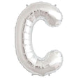 Letter C Silver Foil Balloon