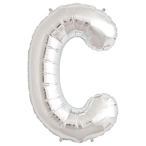 Letter C Silver Foil Balloon