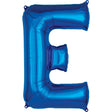 Foil Balloon Letter E Blue 34 Inch