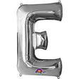 Silver Foil Letter E Balloon