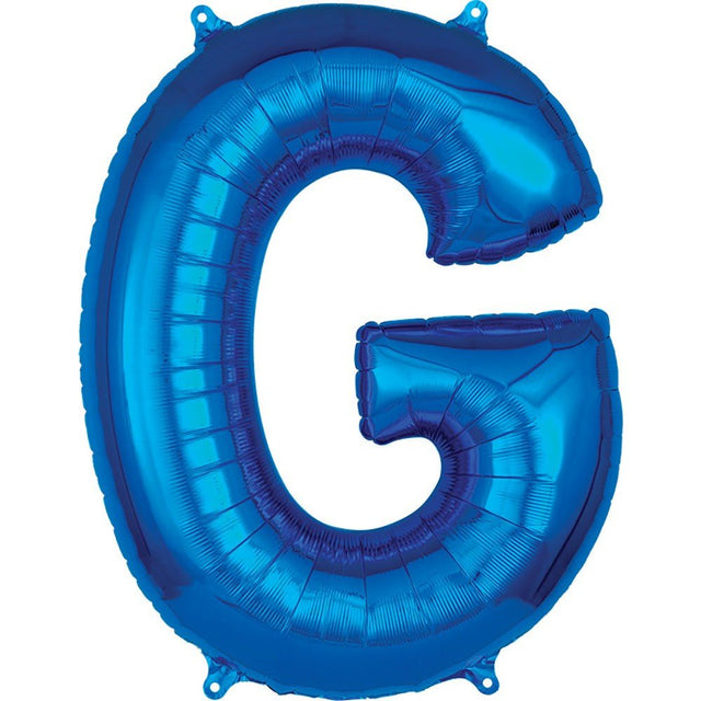 Blue Foil Letter G Balloon