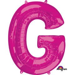 Foil Letter G Balloon Pink 34 Inch