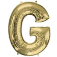 Foil Balloon Letter G White Gold