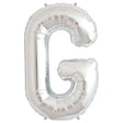 Letter G Silver Foil Balloon