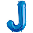 Foil Balloon Letter J Blue 34 Inch