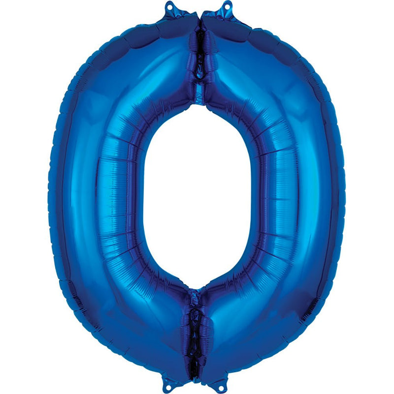 Foil Balloon Letter O Blue 34 Inch