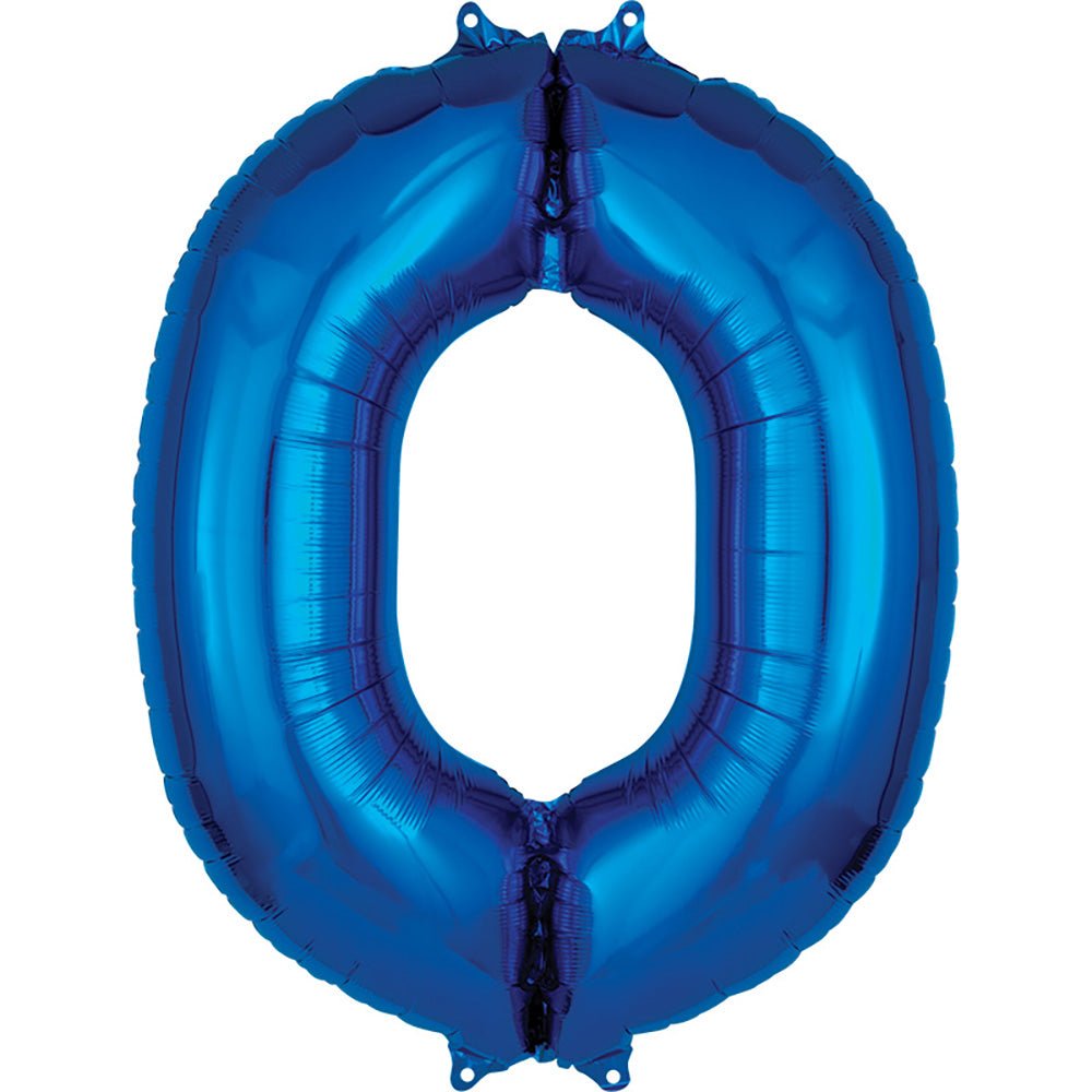 Foil Balloon Letter O Blue 34 Inch