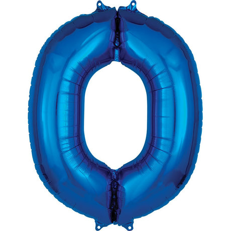 Foil Balloon Letter O Blue 34 Inch