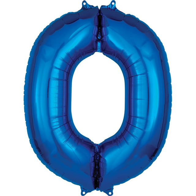 Foil Balloon Letter O Blue 34 Inch