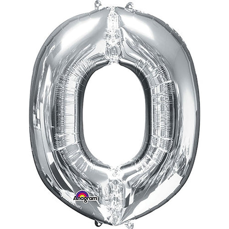 Foil Balloon Letter O Silver 34 Inch