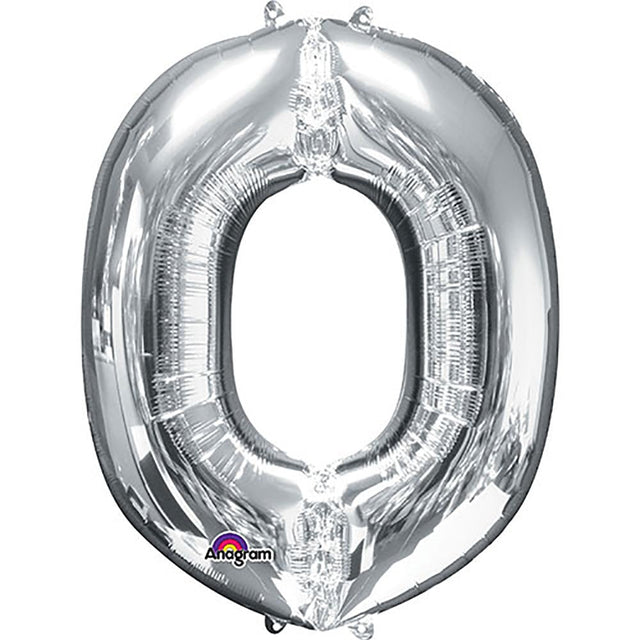 Foil Balloon Letter O Silver 34 Inch