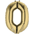 Foil Balloon Letter O White Gold