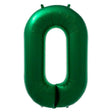 Foil Balloon Letter O / Number 0 Green