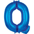 Foil Letter Q Balloon - Blue