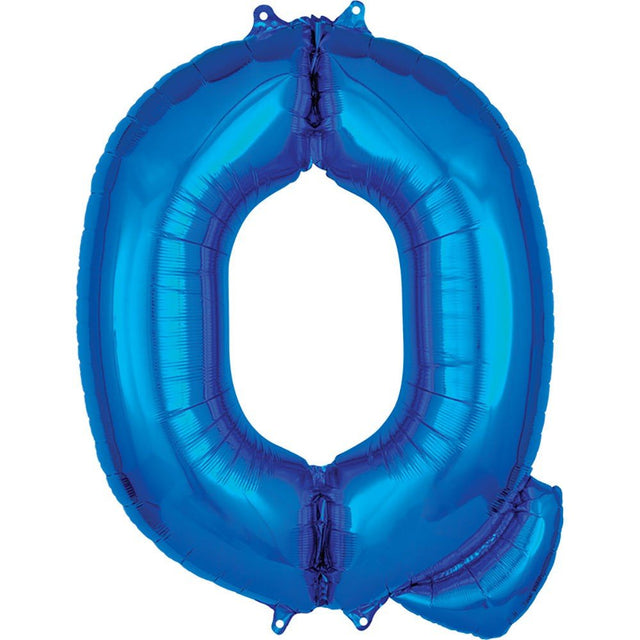 Foil Letter Q Balloon - Blue