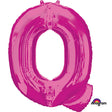 Foil Letter Q Balloon Pink 34 Inch