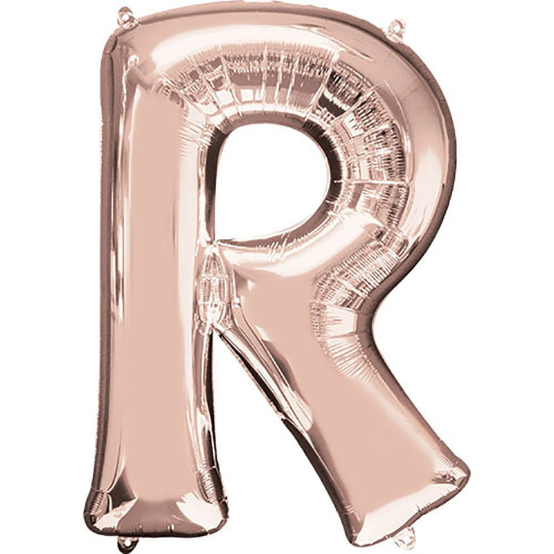 Foil Balloon Letter R Rose Gold