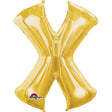 Gold Foil Letter X Balloon 34 Inch
