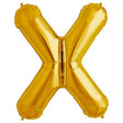 Foil Balloon Letter X Gold 34 Inch