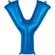 Foil Balloon Letter Y Blue 34 Inch