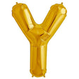 Foil Letter Y Balloon Gold 34 Inch