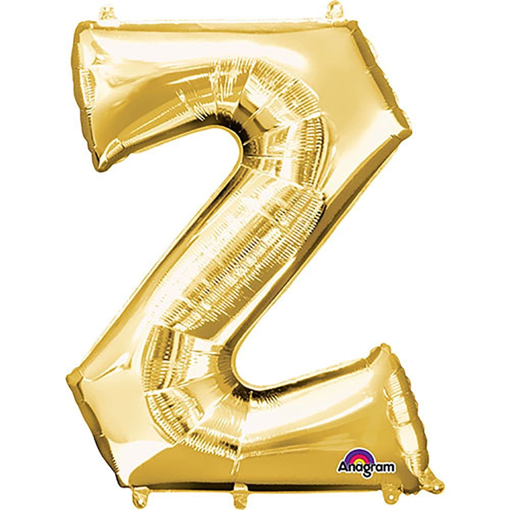 Gold Foil Letter Z Balloon