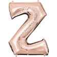 Foil Letter Z Balloon 34 Inch Rose Gold