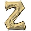 Foil Balloon Letter Z White Gold