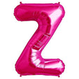 Foil Letter Z Balloon Magenta 34 Inch